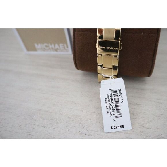 Michael Kors MK6911 Women Runway Three-Hand Gold-Tone Stainless Steel Watch $225 - Picture 3 of 11